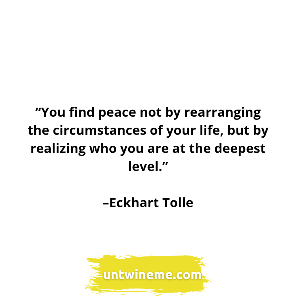 Eckhart Tolle quotes by Untwine Me