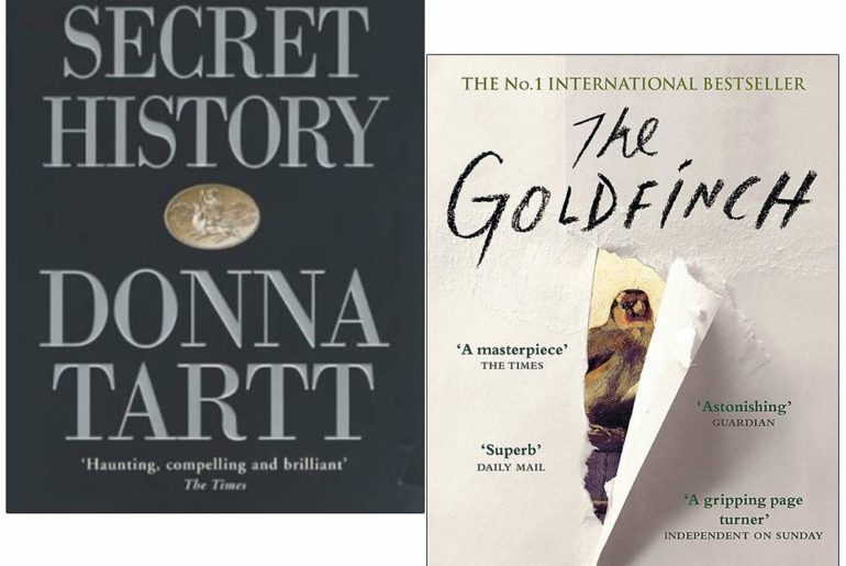 Donna Tartt books collage by Untwine Me